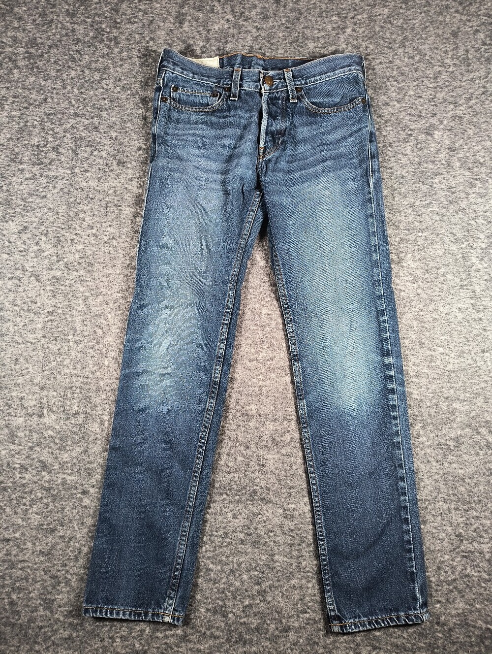 Hollister button fly straight cut mid rise jeans, women's w28/L30